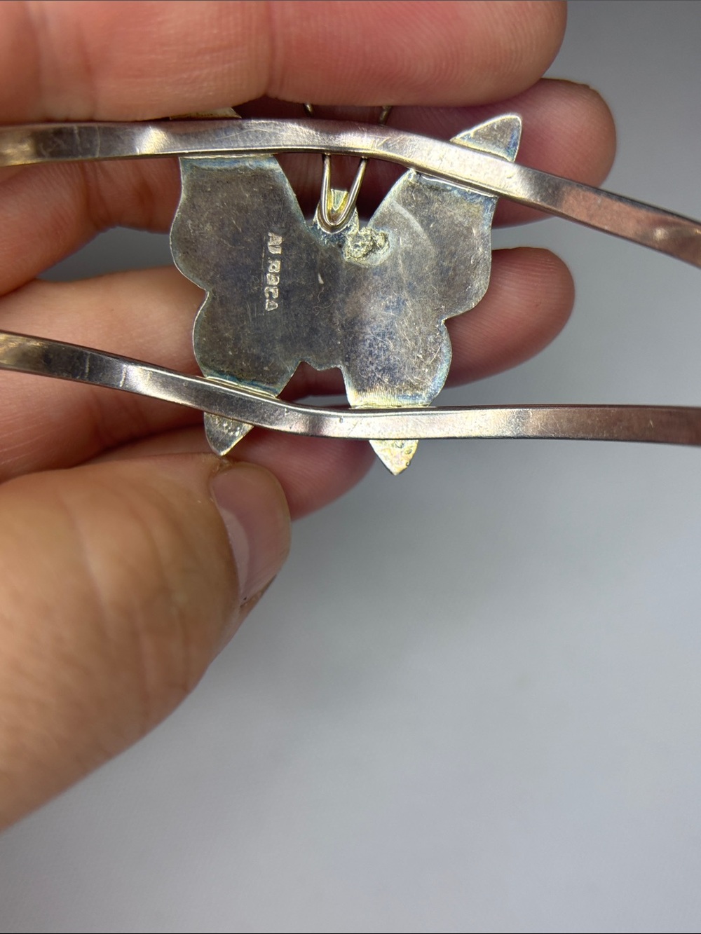 Alpaca Mexico abalone butterfly π¦ cuff - Picture 3 of 4